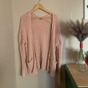 Pink cardigan from Charlotte Russe